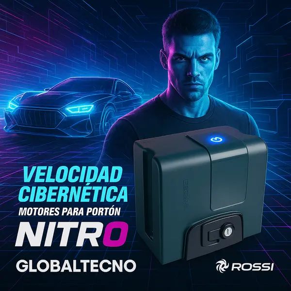 Motor Rossi NITRO – Velocidad Cibernética para tu Portón Automático – Globaltecno Chile